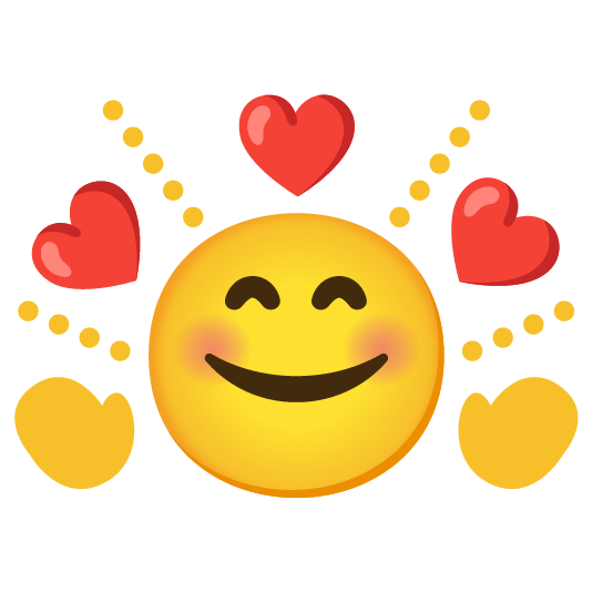 smiling face with 3 hearts star2