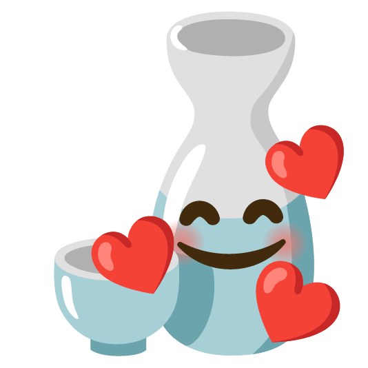 smiling face with 3 hearts sake