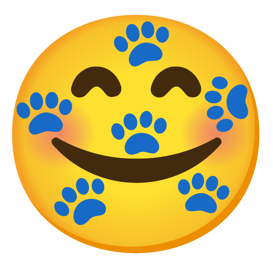 smiling face with 3 hearts feet