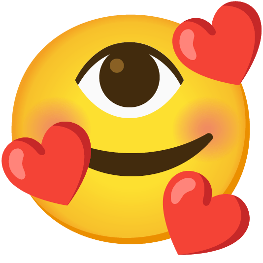 smiling face with 3 hearts eye