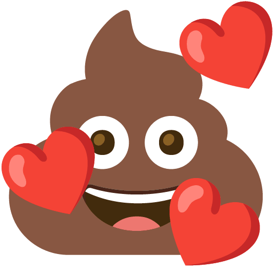 smiling face with 3 hearts hankey