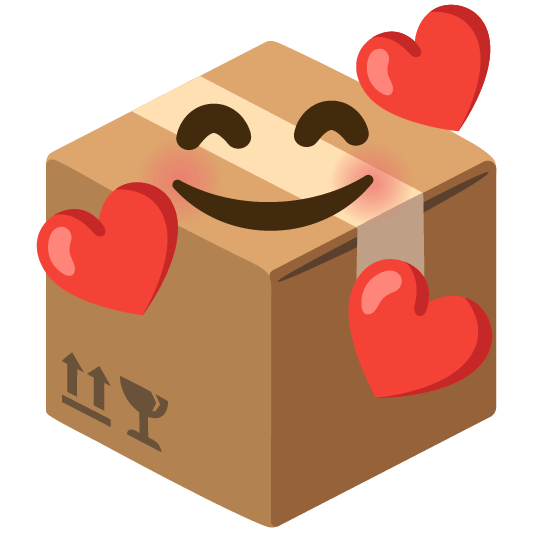 smiling face with 3 hearts package