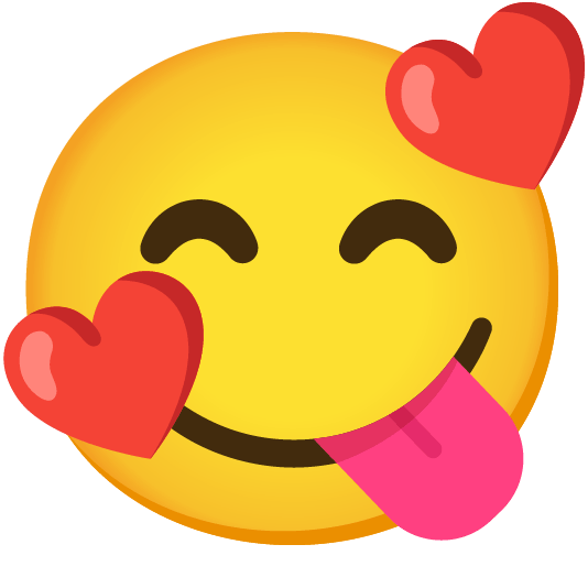 smiling face with 3 hearts yum