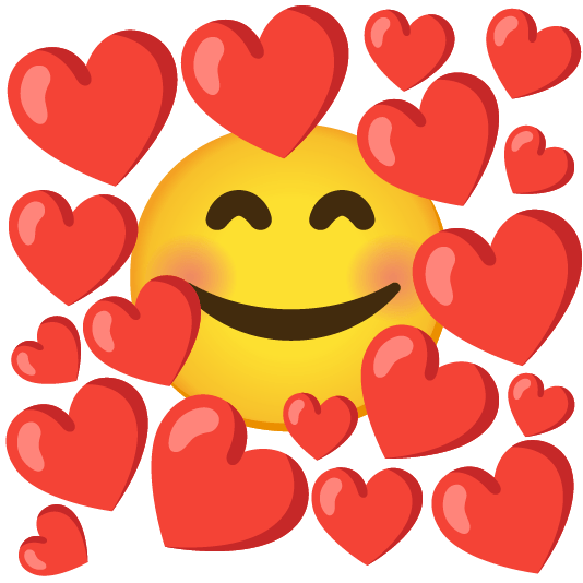 smiling face with 3 hearts smiling face with 3 hearts