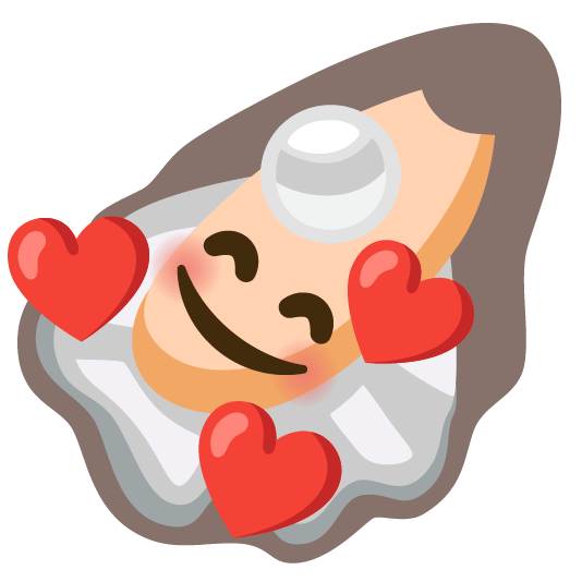 smiling face with 3 hearts oyster