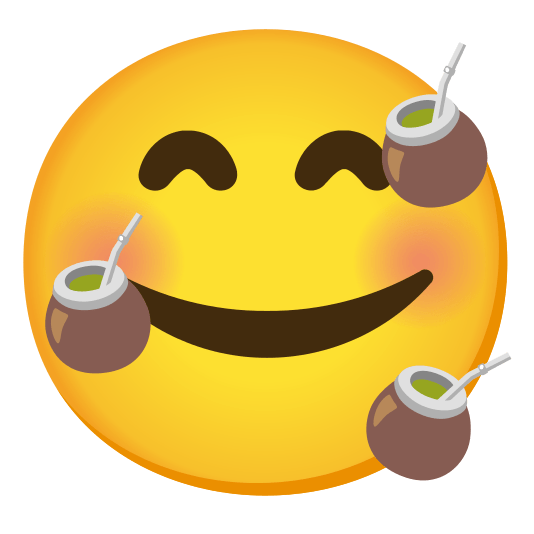 smiling face with 3 hearts mate drink