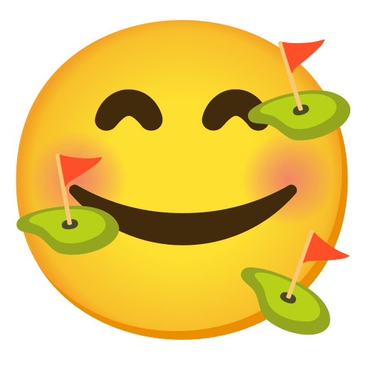 smiling face with 3 hearts golf