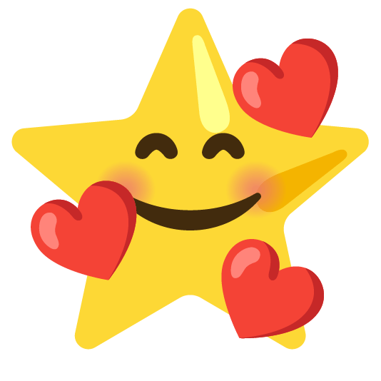 smiling face with 3 hearts star