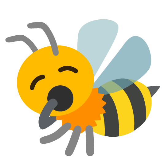 yawning face bee