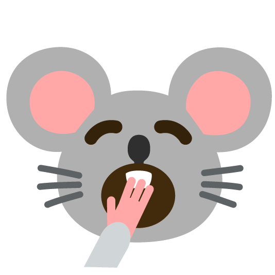 yawning face mouse