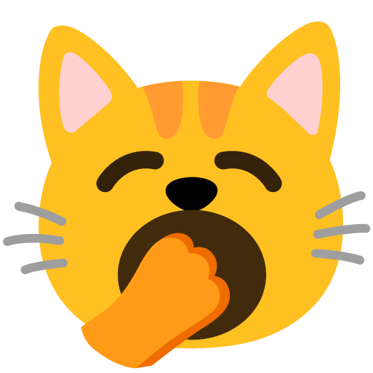yawning face cat