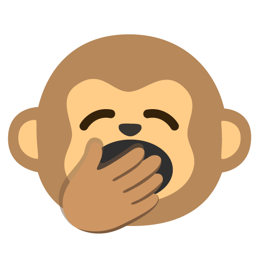 yawning face monkey face