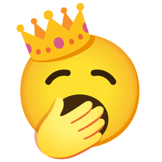 yawning face crown