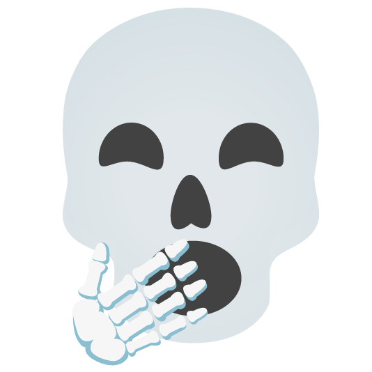 yawning face skull