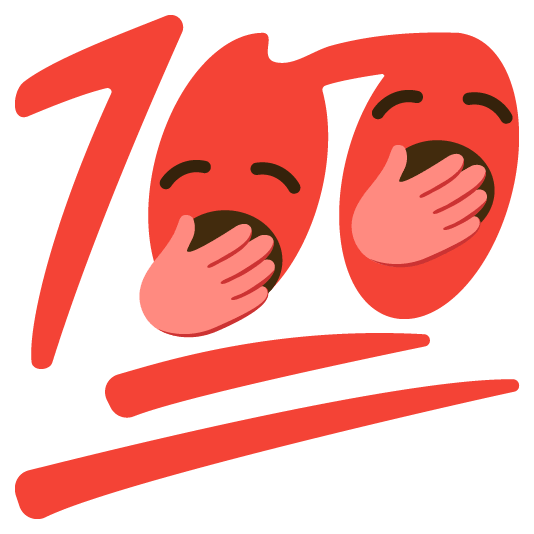 yawning face 100