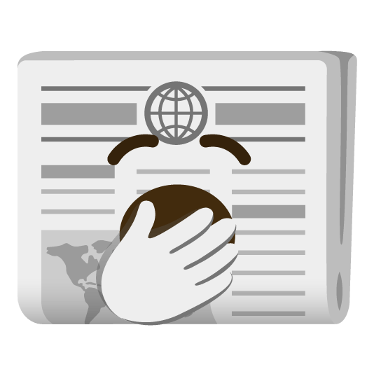 yawning face newspaper