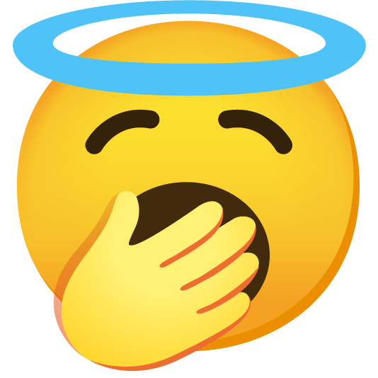 yawning face innocent