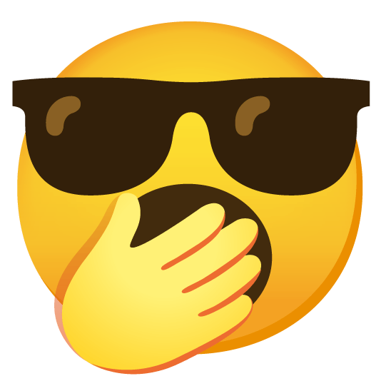 yawning face sunglasses
