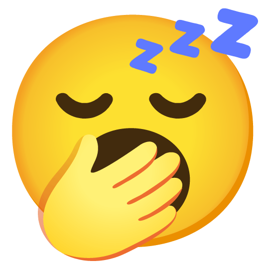 yawning face sleeping