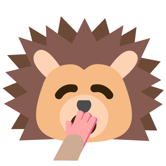 yawning face hedgehog