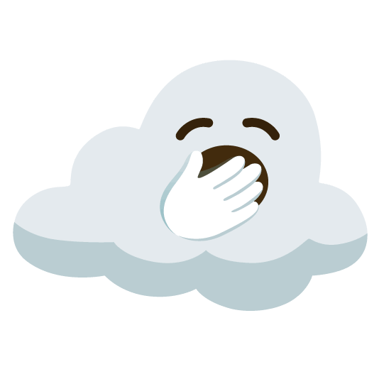 yawning face cloud