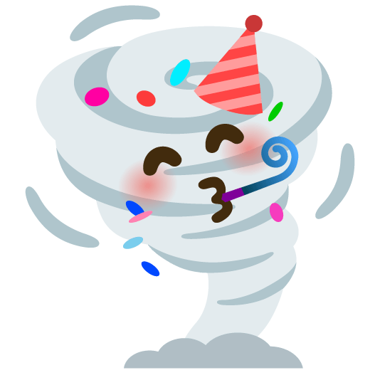 partying face tornado