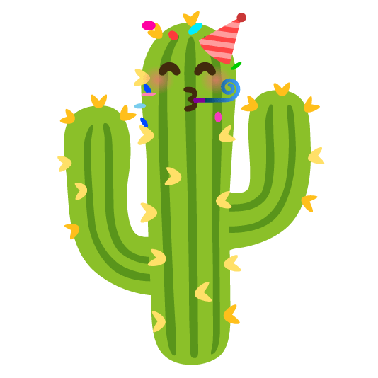 partying face cactus