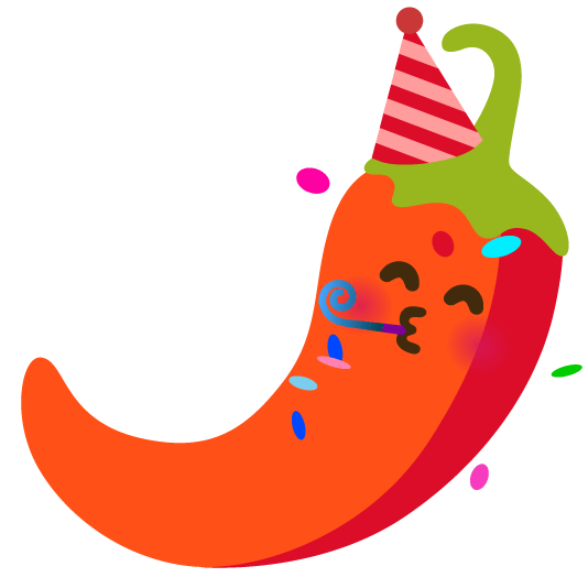 partying face hot pepper