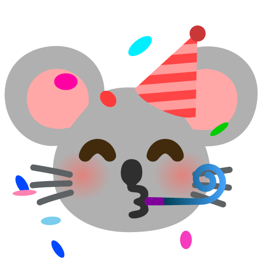 partying face mouse