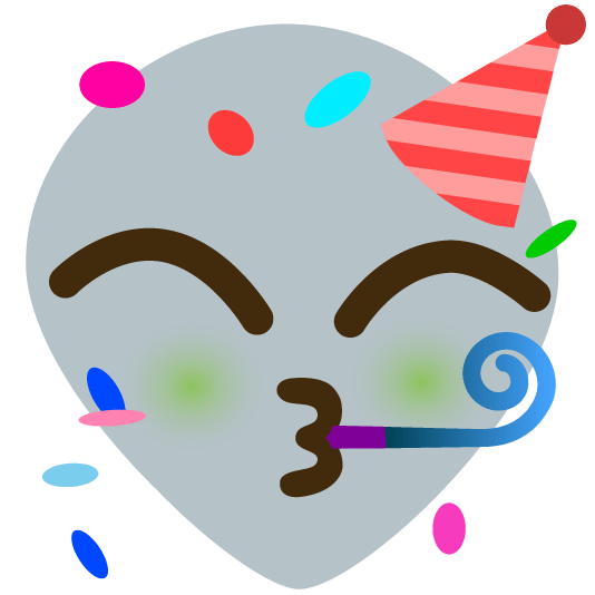 partying face alien
