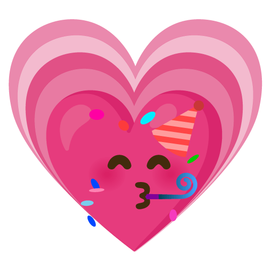 partying face heartpulse