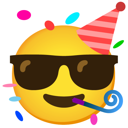 partying face sunglasses