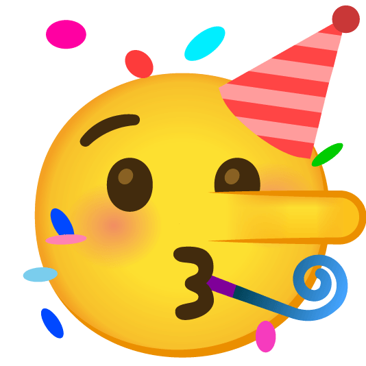 partying face lying face