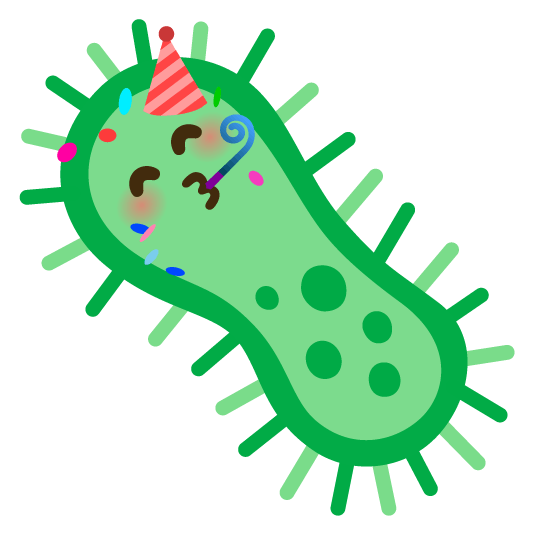 partying face microbe