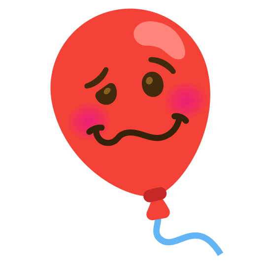 woozy face balloon