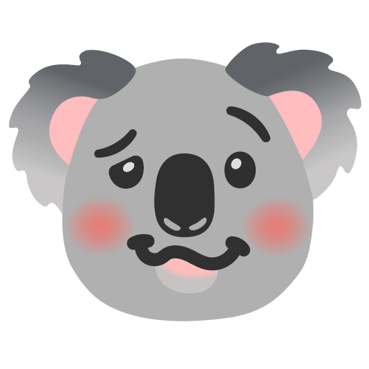 woozy face koala