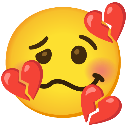 woozy face broken heart