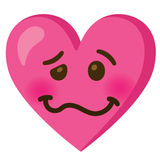 woozy face gift heart