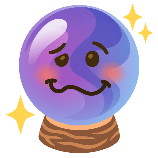 woozy face crystal ball