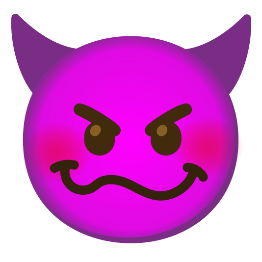 woozy face smiling imp