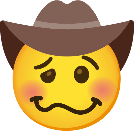 woozy face face with cowboy hat