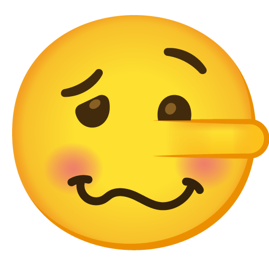 woozy face lying face