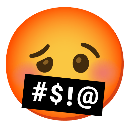 woozy face face with symbols on mouth