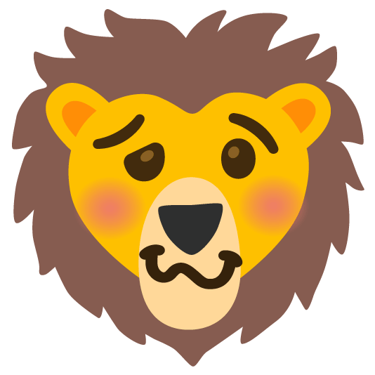 woozy face lion face