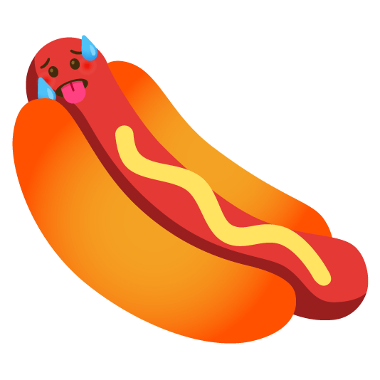 hot face hotdog