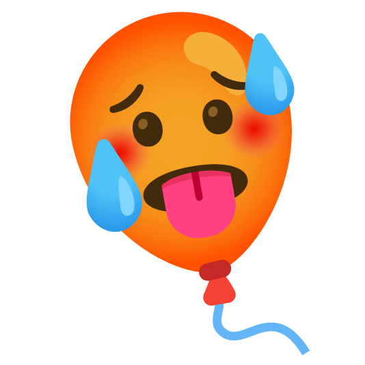 hot face balloon