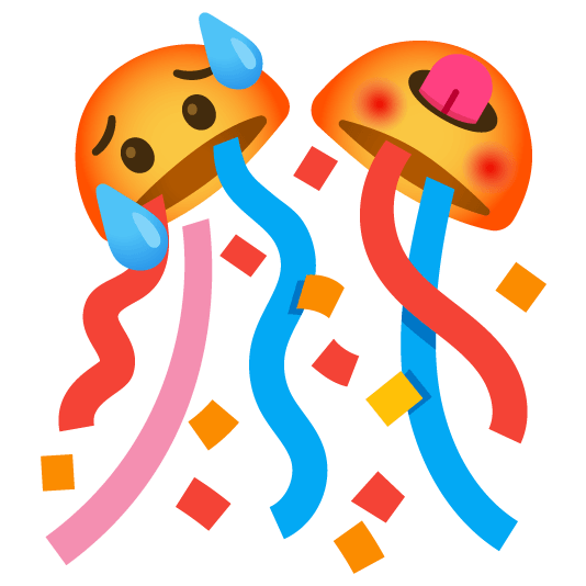 hot face confetti ball