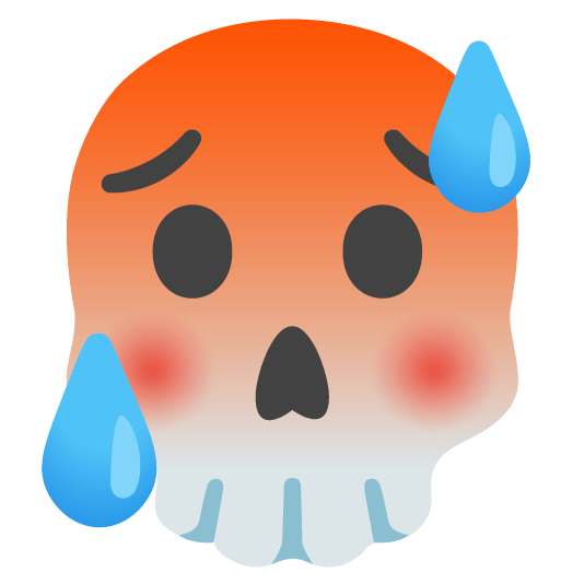 hot face skull