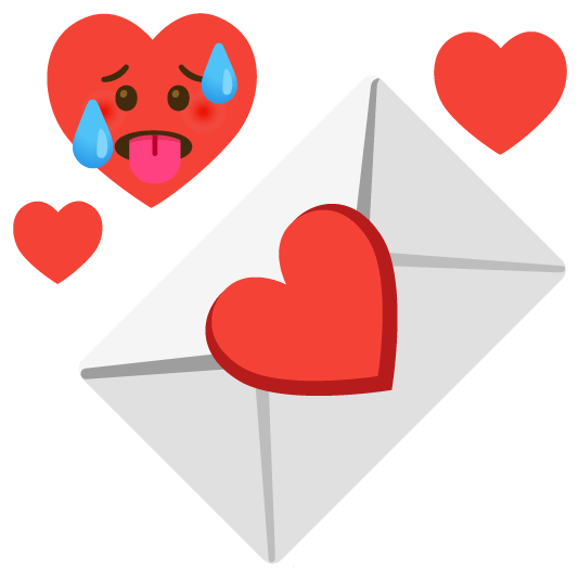 hot face love letter