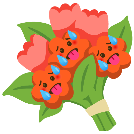 hot face bouquet